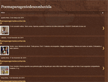 Tablet Screenshot of poemaparagentedesconhecida.blogspot.com