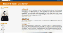 Desktop Screenshot of elderlyeclecticgentleman.blogspot.com
