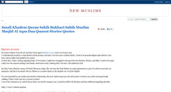 Desktop Screenshot of new-muslims-world.blogspot.com