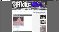 Desktop Screenshot of flickrsigns.blogspot.com