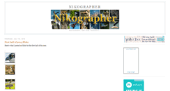 Desktop Screenshot of nikographer.blogspot.com