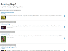 Tablet Screenshot of amazingbugs.blogspot.com