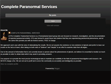 Tablet Screenshot of completeparanormalservices.blogspot.com