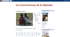 Desktop Screenshot of laconvenienciadelaopinion.blogspot.com