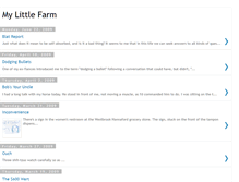 Tablet Screenshot of mylittlefarm.blogspot.com