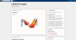 Desktop Screenshot of mylifestyling.blogspot.com