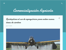 Tablet Screenshot of comercializacionagricola.blogspot.com