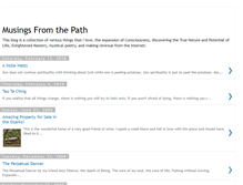 Tablet Screenshot of musingsfromthepath.blogspot.com
