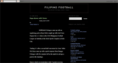 Desktop Screenshot of filipinofootball.blogspot.com