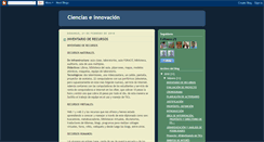 Desktop Screenshot of cienciaseinnovacion.blogspot.com