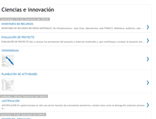 Tablet Screenshot of cienciaseinnovacion.blogspot.com