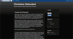 Desktop Screenshot of christiansdebunkings.blogspot.com