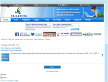 Tablet Screenshot of clix-cents-earnings.blogspot.com