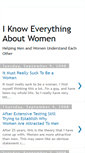 Mobile Screenshot of iknoweverythingaboutwomen.blogspot.com