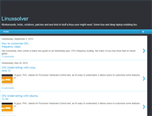 Tablet Screenshot of linuxsolver.blogspot.com