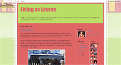 Desktop Screenshot of livingaslauren.blogspot.com
