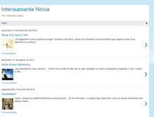 Tablet Screenshot of intensamentenoiva.blogspot.com