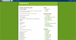 Desktop Screenshot of chilledairtext.blogspot.com