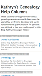Mobile Screenshot of kathrynsgenealogyhelpcolumns.blogspot.com