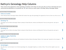 Tablet Screenshot of kathrynsgenealogyhelpcolumns.blogspot.com