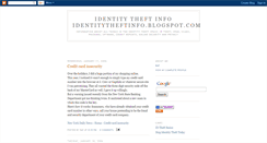 Desktop Screenshot of idtheftinfo.blogspot.com