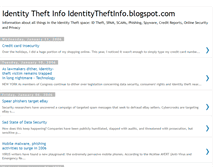 Tablet Screenshot of idtheftinfo.blogspot.com