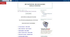 Desktop Screenshot of businessbloggerssolutions.blogspot.com
