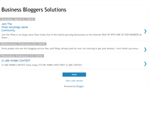 Tablet Screenshot of businessbloggerssolutions.blogspot.com