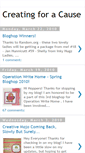 Mobile Screenshot of creatingforacause.blogspot.com