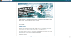 Desktop Screenshot of gwithianacademyofsurfing.blogspot.com