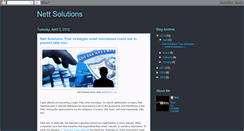 Desktop Screenshot of nett-solutions.blogspot.com