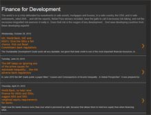 Tablet Screenshot of financefordevelopment.blogspot.com
