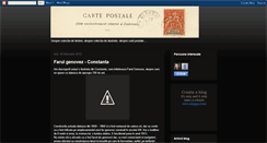 Desktop Screenshot of cartofilie.blogspot.com