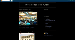 Desktop Screenshot of indianfoodandplaces.blogspot.com