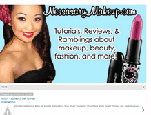 Tablet Screenshot of nessasarymakeup.blogspot.com