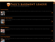 Tablet Screenshot of paulsbasementleague.blogspot.com