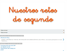 Tablet Screenshot of nuestrosretosdesegundo.blogspot.com