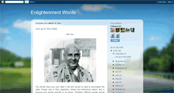 Desktop Screenshot of enlightenmentwords.blogspot.com