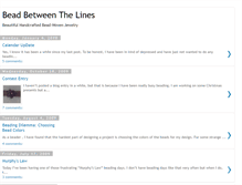 Tablet Screenshot of beadbetweenthelines.blogspot.com