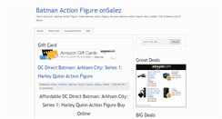 Desktop Screenshot of batmanactionfigureonsalez.blogspot.com