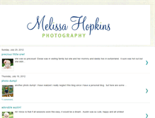 Tablet Screenshot of melissahopkinsphotography.blogspot.com