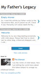 Mobile Screenshot of myfatherslegacy.blogspot.com
