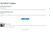 Tablet Screenshot of myfatherslegacy.blogspot.com