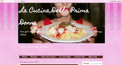 Desktop Screenshot of lacucinaprimadona.blogspot.com