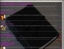 Tablet Screenshot of littleblackbook-4-hair.blogspot.com