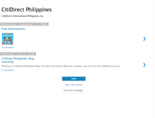 Tablet Screenshot of citidirect-philippines.blogspot.com