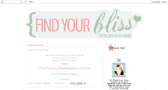 Desktop Screenshot of findyourblissdesigns.blogspot.com