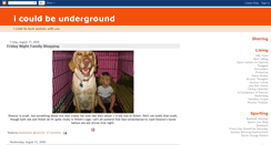 Desktop Screenshot of icouldbeunderground.blogspot.com