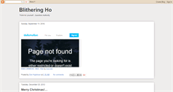 Desktop Screenshot of blitheringho.blogspot.com