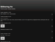 Tablet Screenshot of blitheringho.blogspot.com